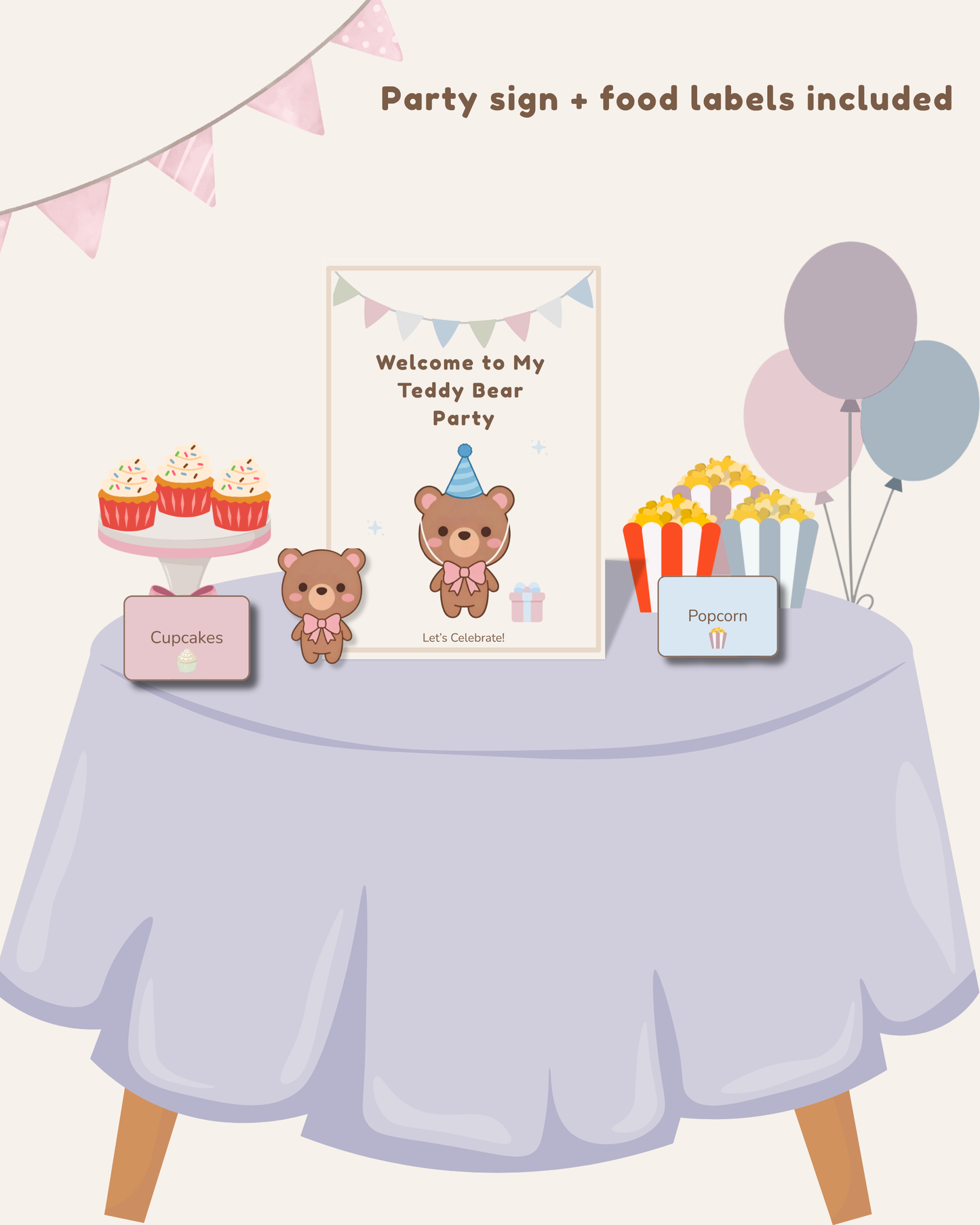 Teddy Bear Printable Party Pack