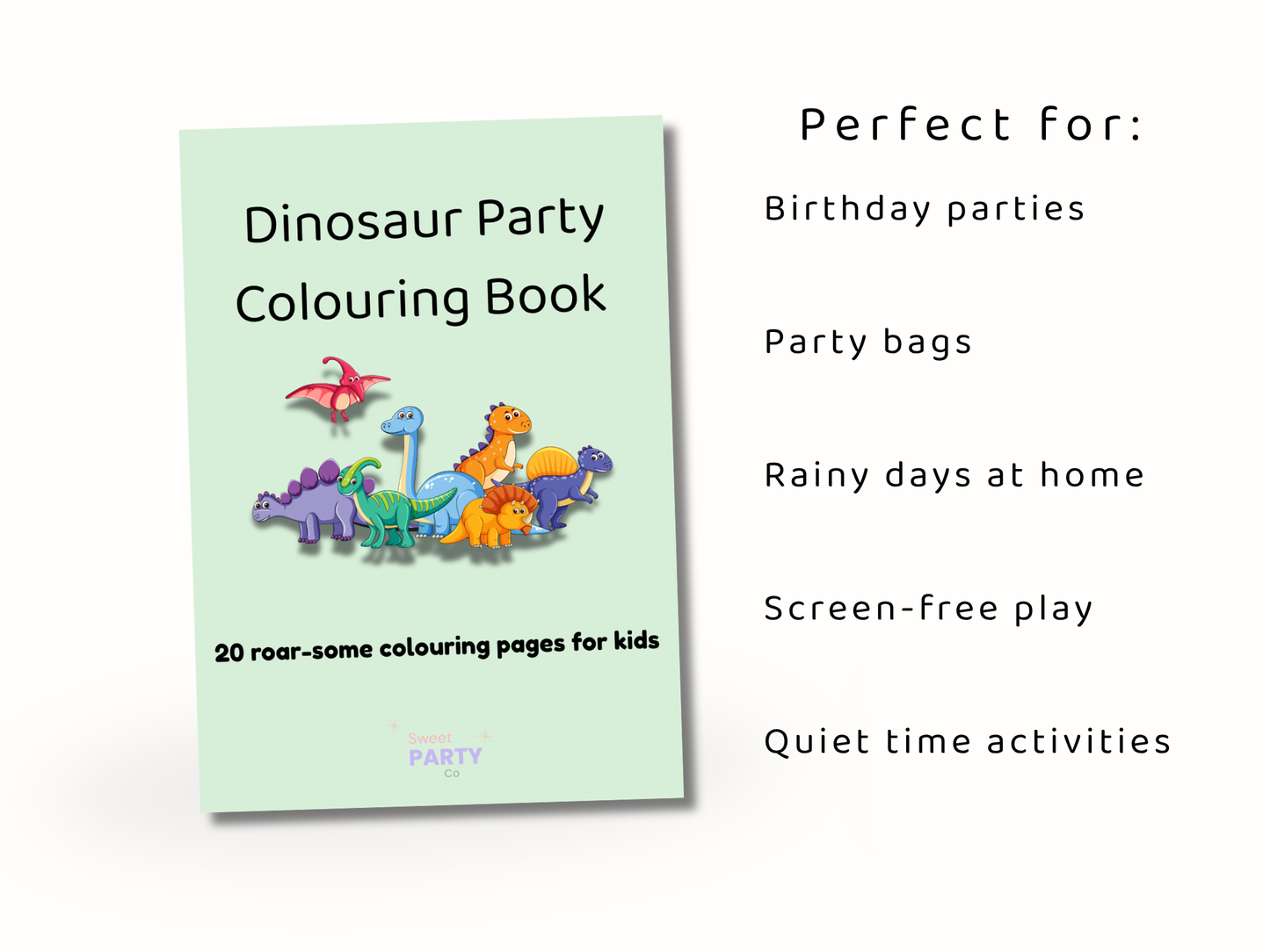 Dinosaur Party Colouring Book