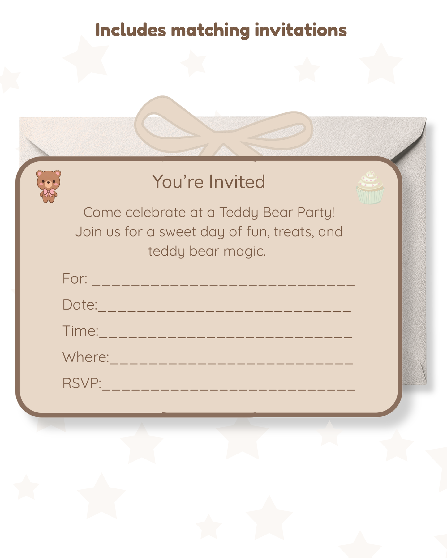 Teddy Bear Printable Party Pack