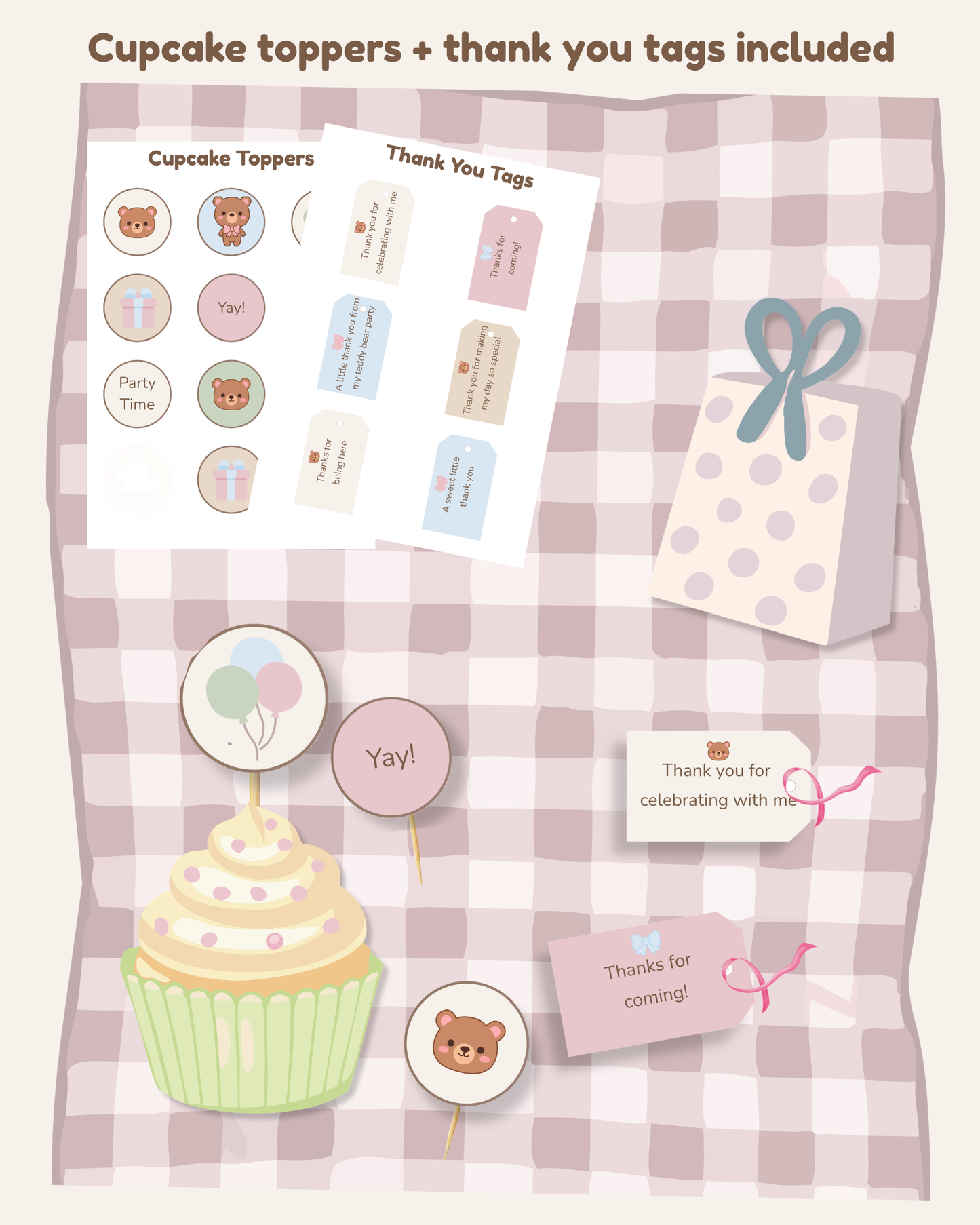 Teddy Bear Printable Party Pack