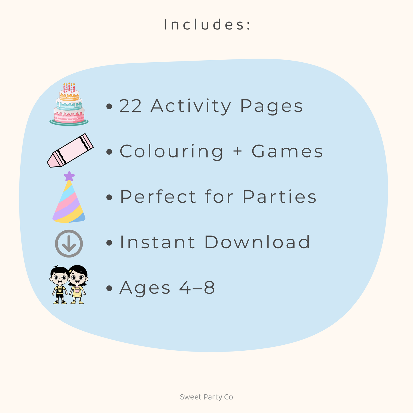 Birthday Fun Activity Book