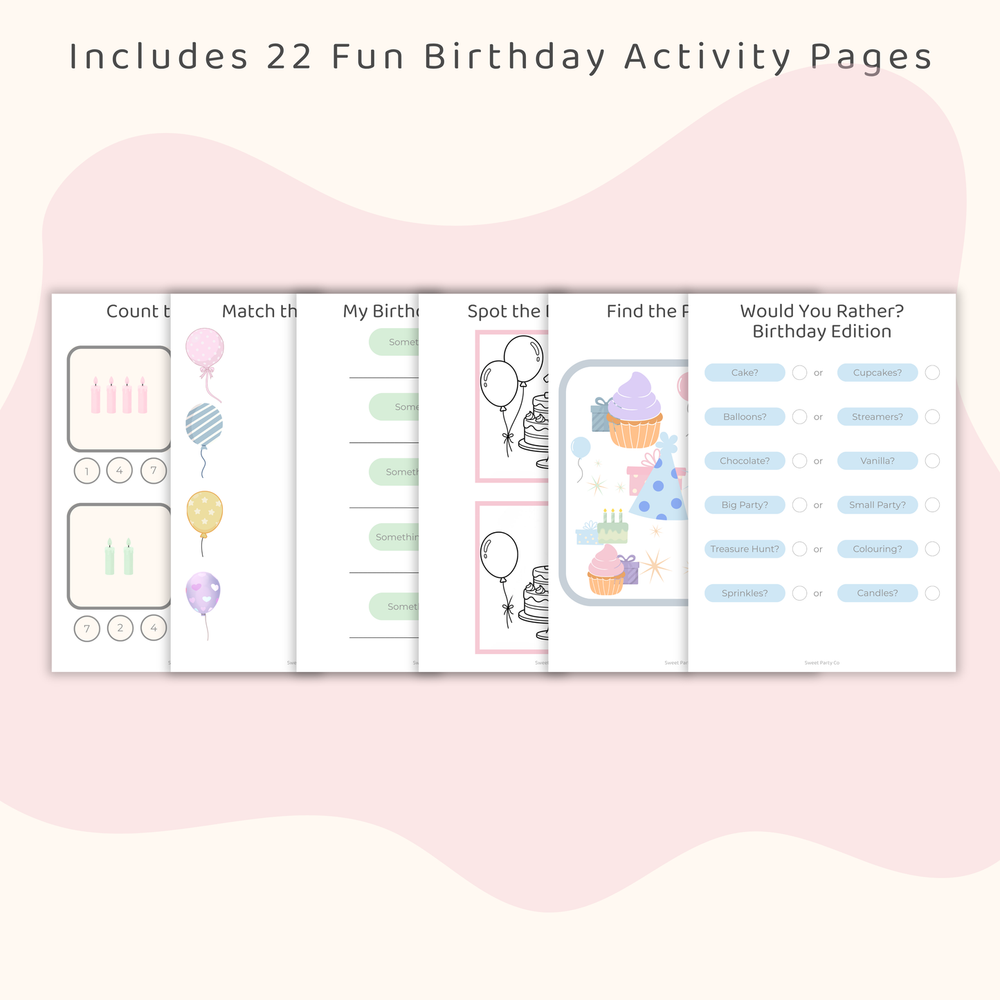 Birthday Fun Activity Book