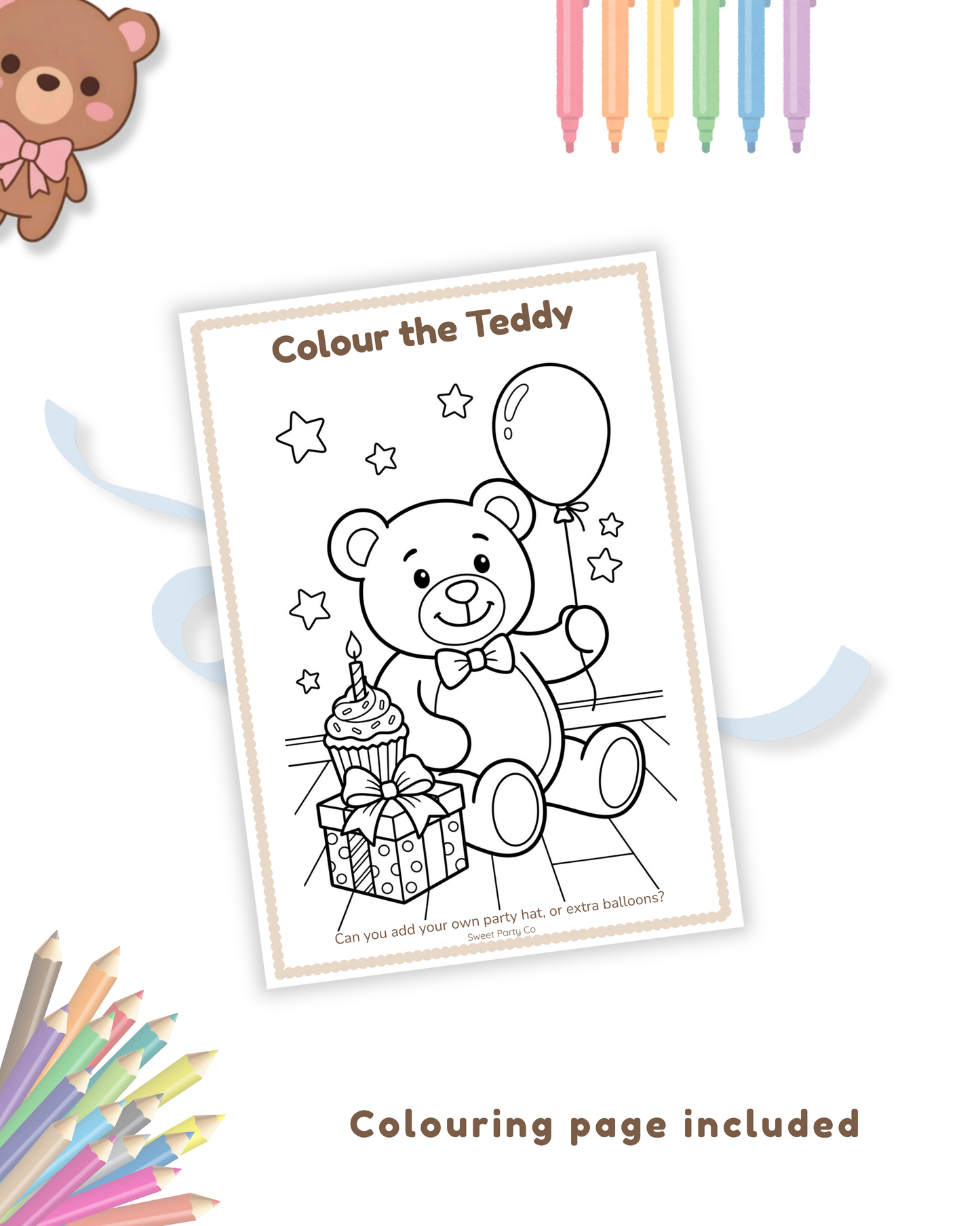 Teddy Bear Party Activity Pack