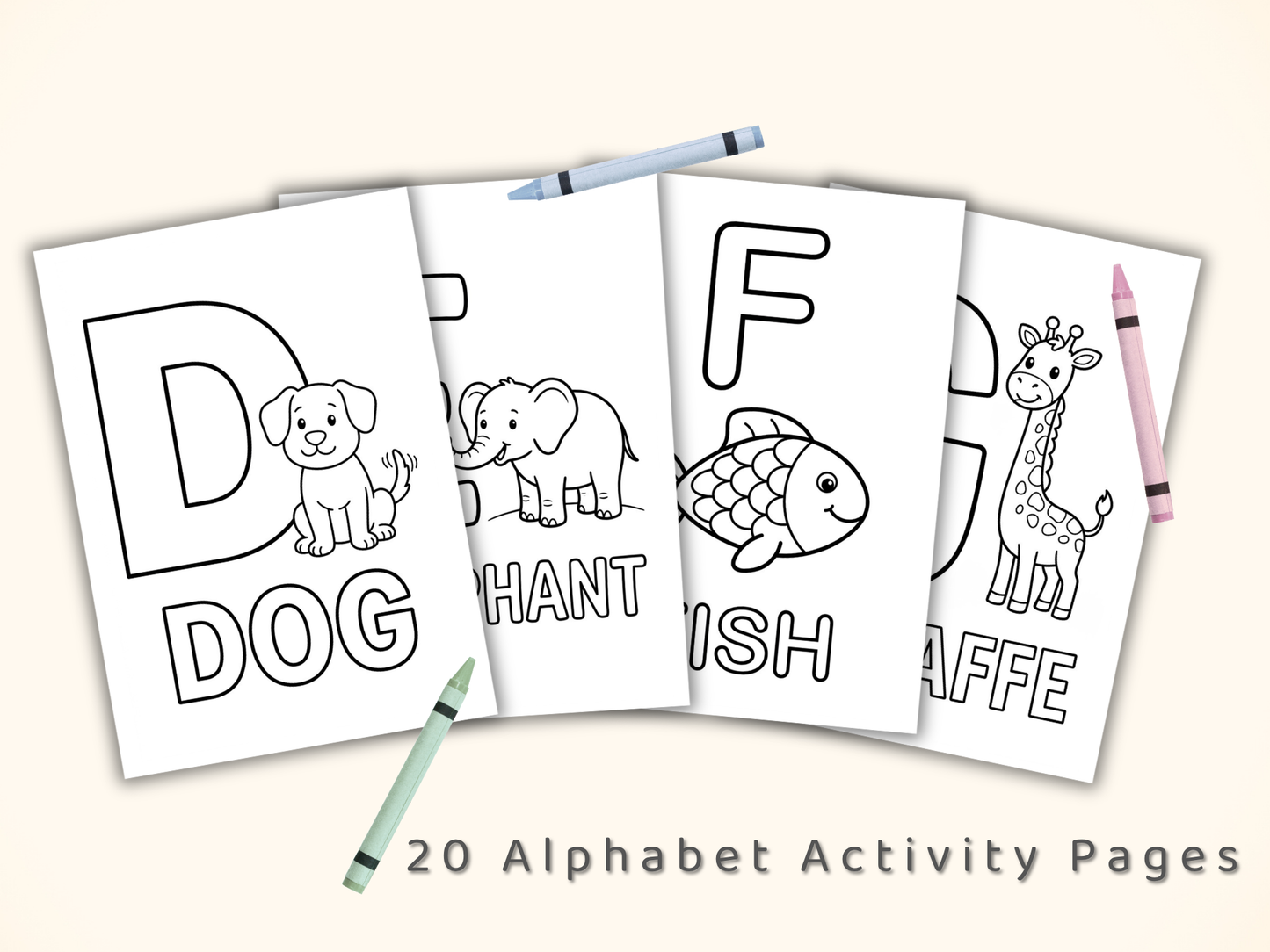 Alphabet Fun Colouring Book