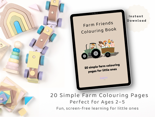 Farm Animals Colouring Book