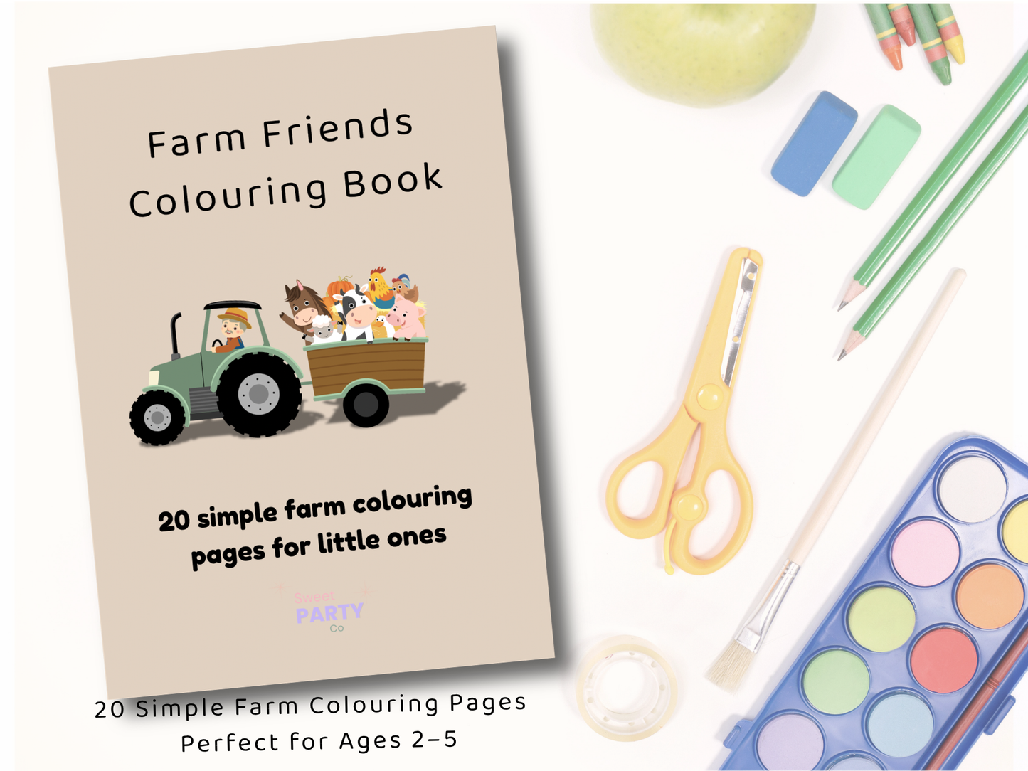 Farm Animals Colouring Book