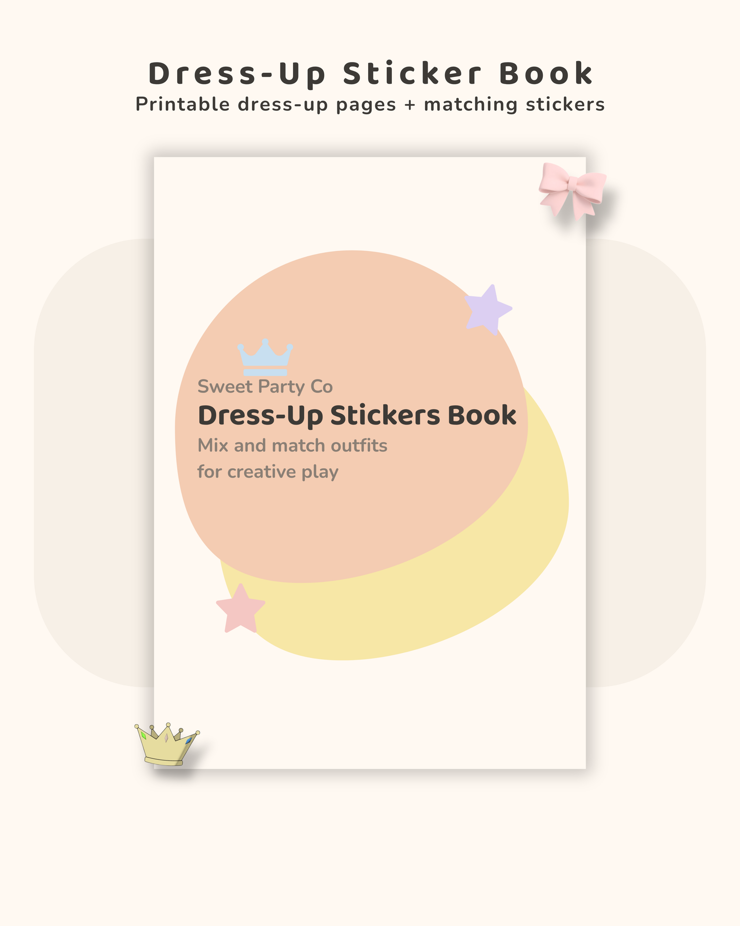 Dress Up Sticker Book