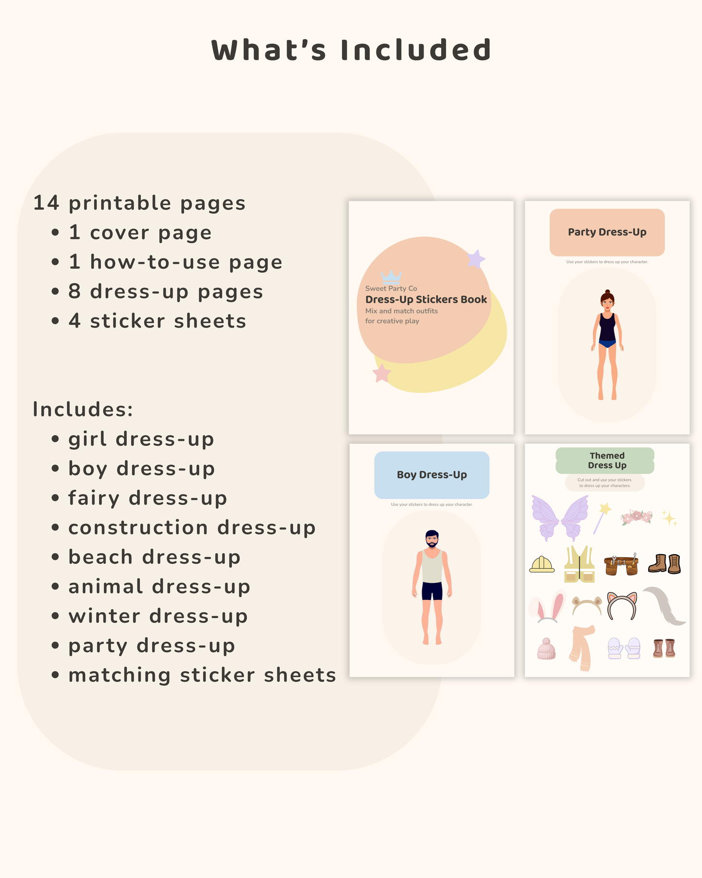 Dress Up Sticker Book