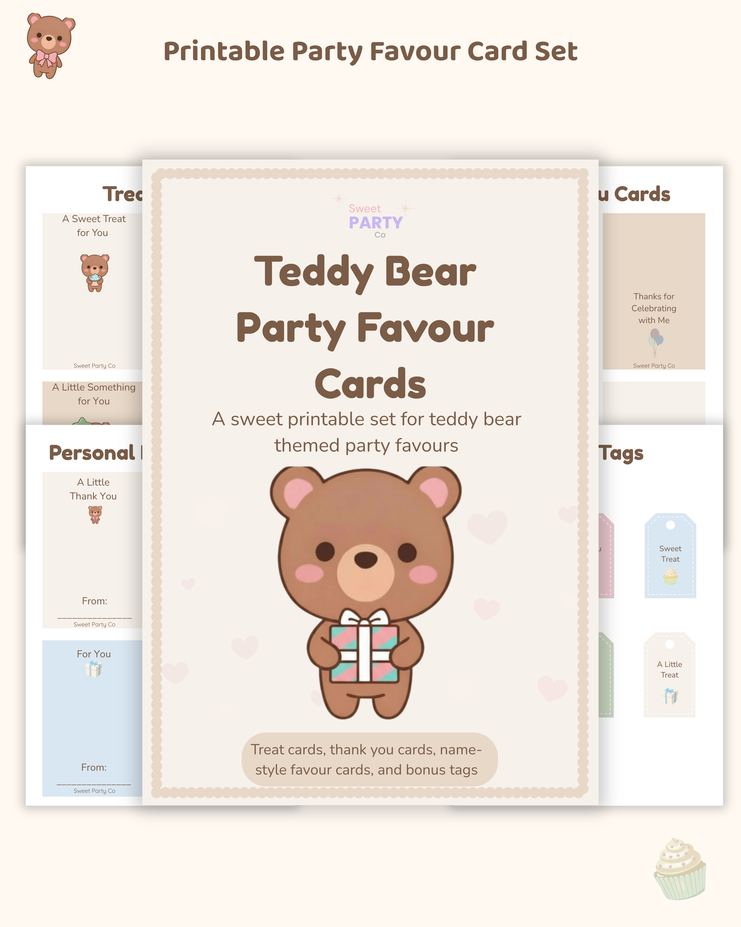 Teddy Party Favour