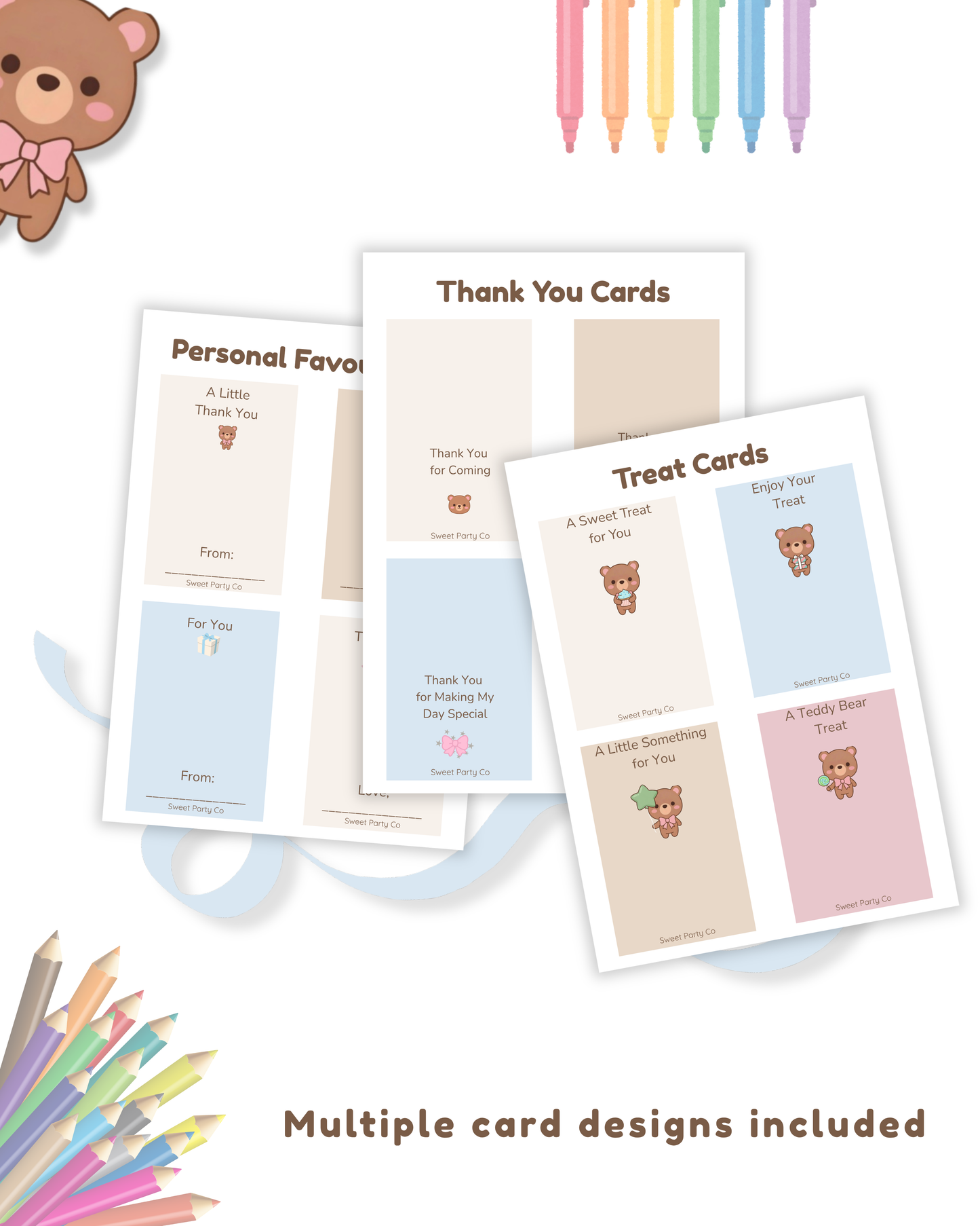 Teddy Party Favour