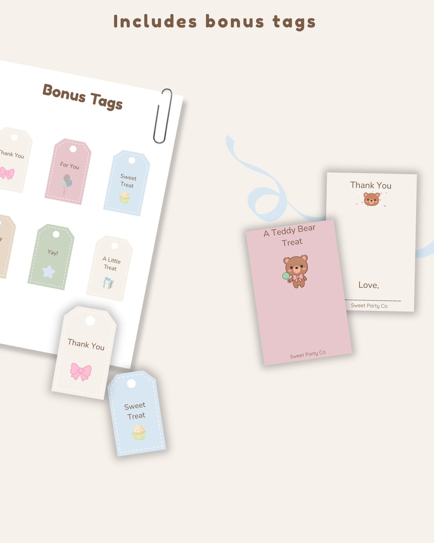 Teddy Party Favour