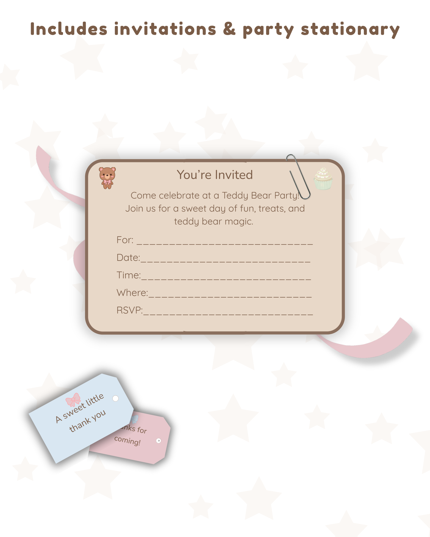 Teddy Bear Party Kit