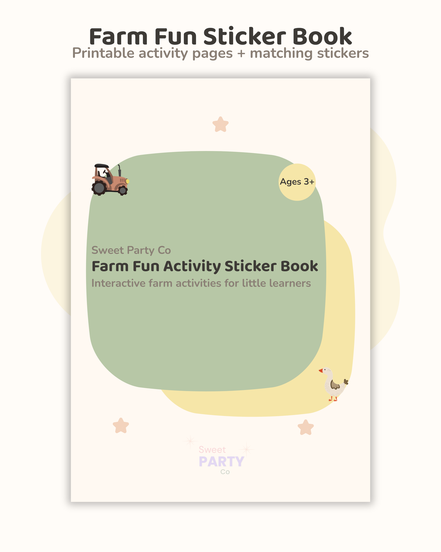 Farm Fun Activity Sticker Book