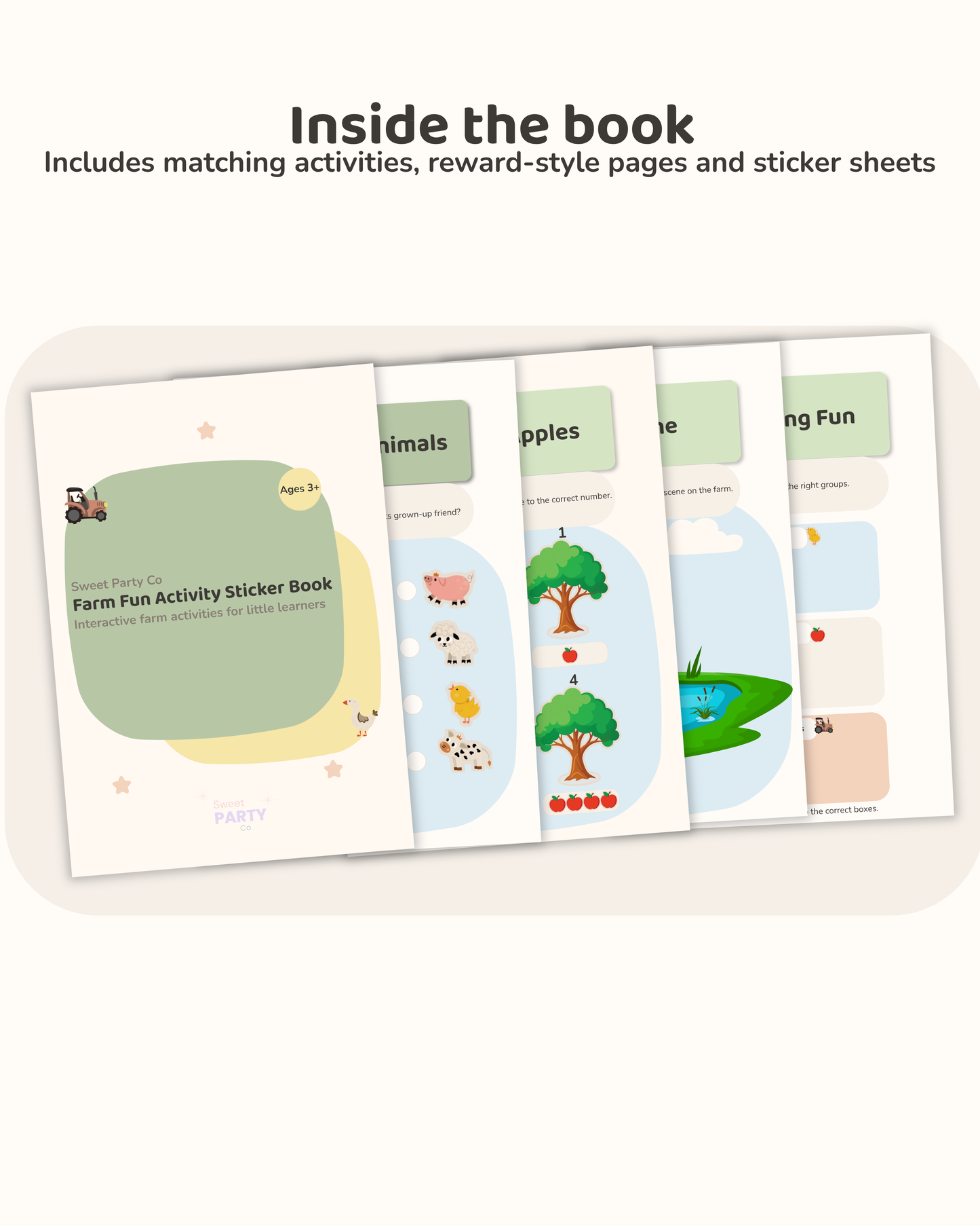 Farm Fun Activity Sticker Book