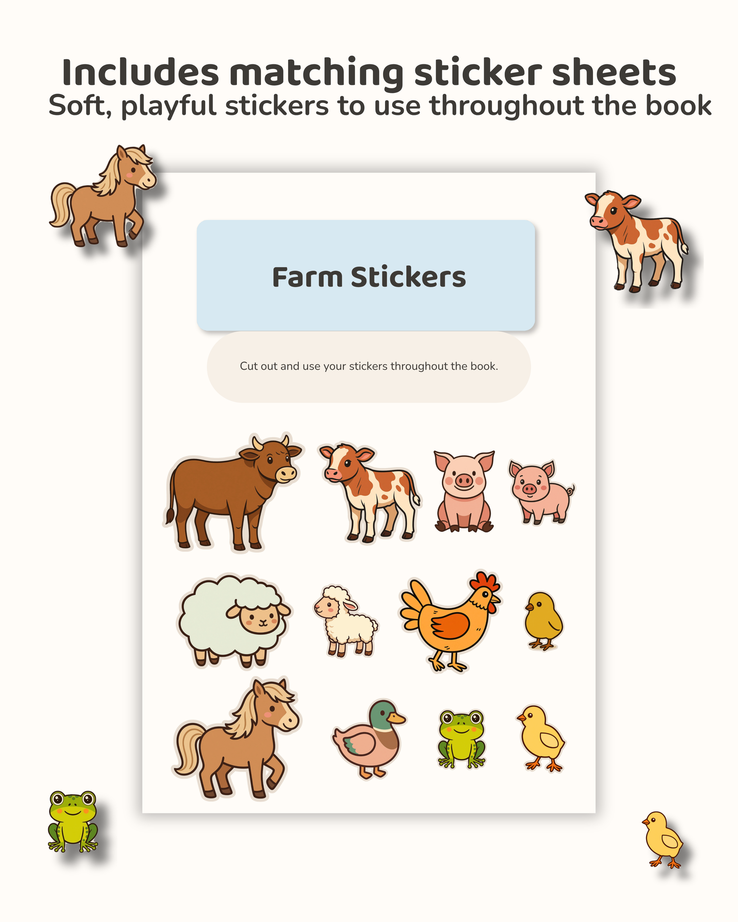 Farm Fun Activity Sticker Book
