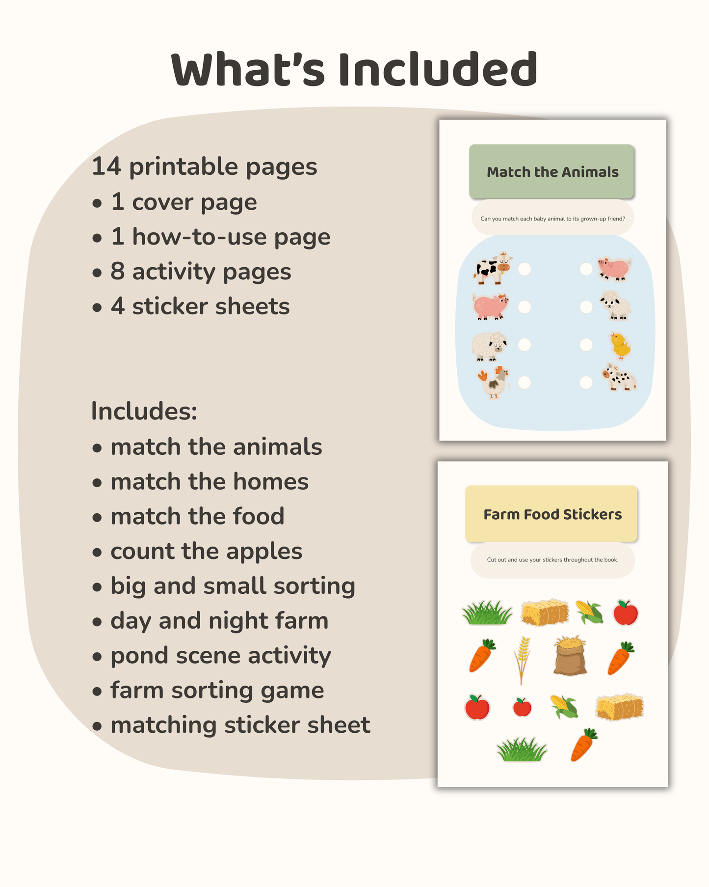 Farm Fun Activity Sticker Book