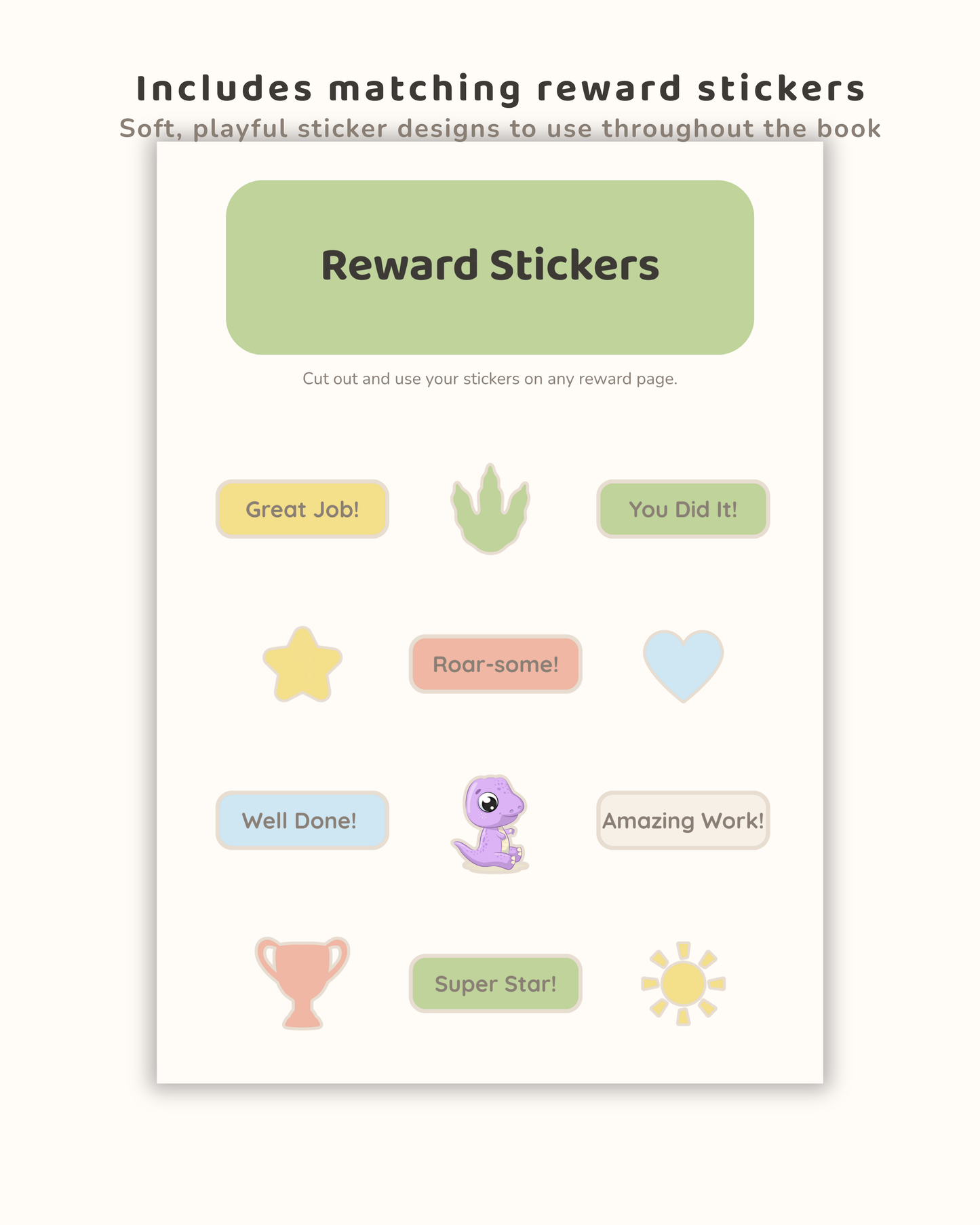 Dino Rewards Sticker Book