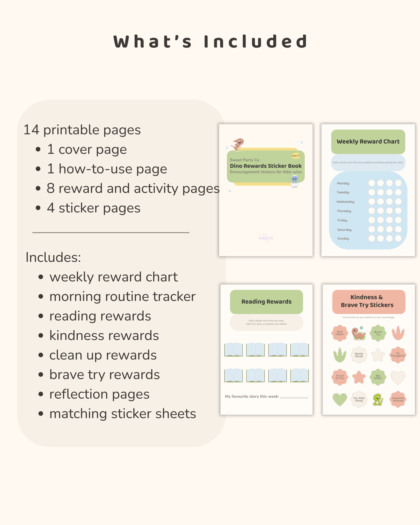 Dino Rewards Sticker Book